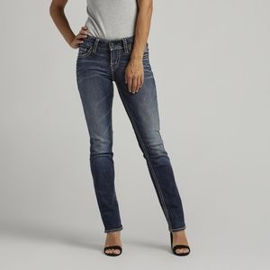 Silver Jeans suki mid straight 30x32